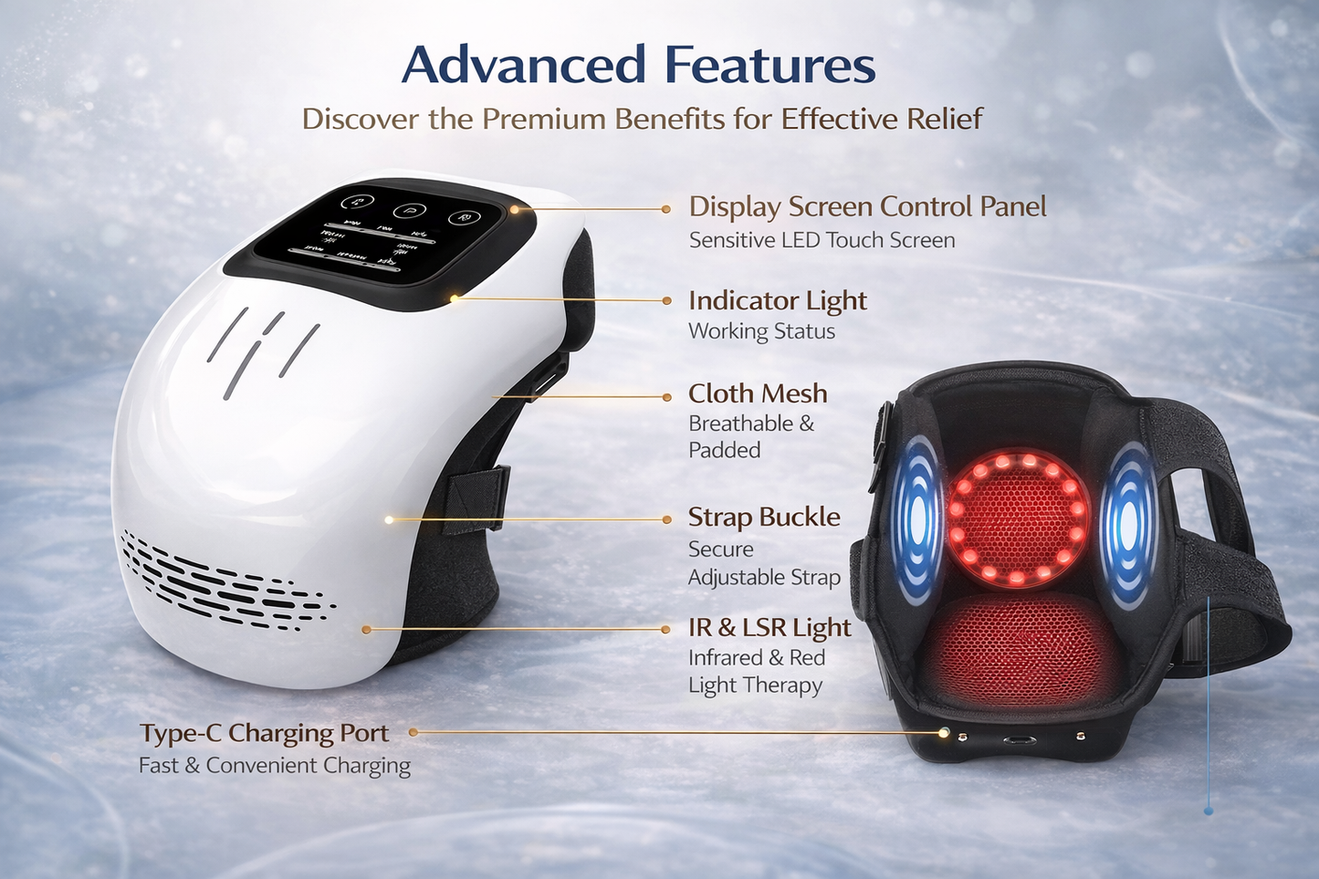 Heated Knee Therapy Massager